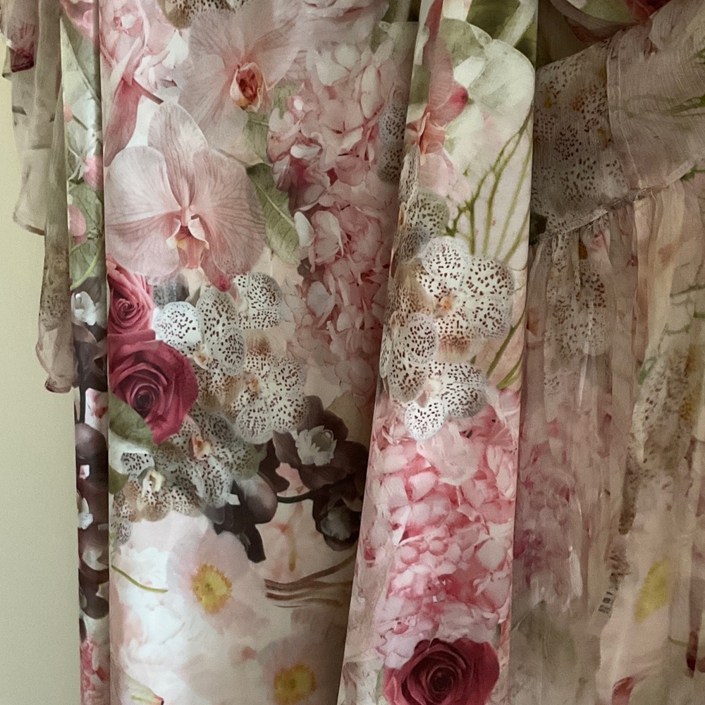 Zimmermann Floral Maxi Dress in Pink and Green - Picture 10 of 12